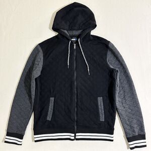 Tony Hawk Shirt Mens Medium Jacket Zip Hoodie Fleece Black/Grey